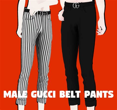 sims4 gucci belt pants male sim|sims 4 gucci cc male.